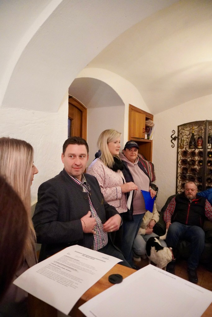 Doris Grabmann bei ihrer letzten Rede als Obfrau.