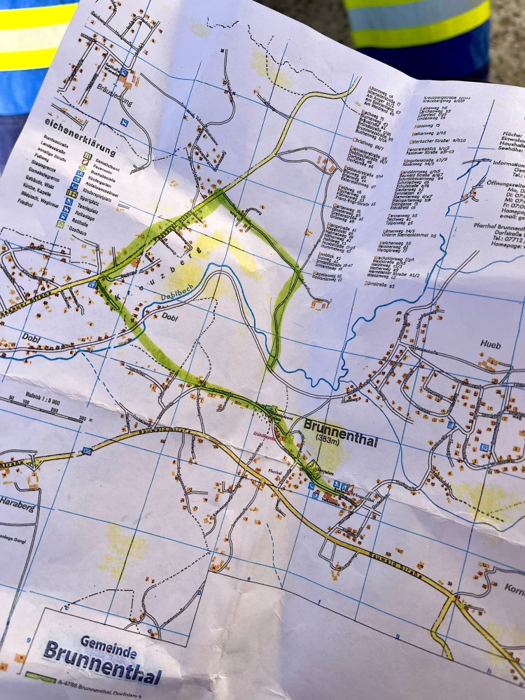 Eine der beiden Route, an denen der RBBS Müll gesammelt hat.